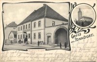 Der Burghof in Tonndorf um 1907